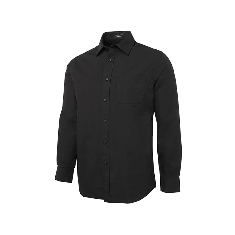 Poplin Shirt Mens -Black - Fraser and Hughes