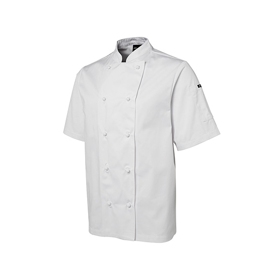 JB's Traditional Chef Jacket Short Sleeve - White - Fraser and Hughes