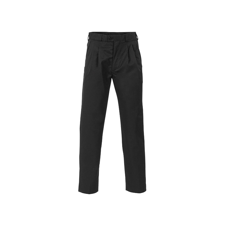 Mens Pleat Front Pants - Black - Fraser and Hughes