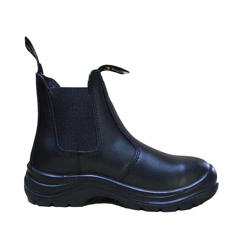 Elastic Sided Safety Boots - Black - Fraser and Hughes
